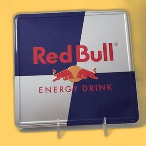 Red Bull Metal Tray 10" x 10" Great for a bar picture/tin